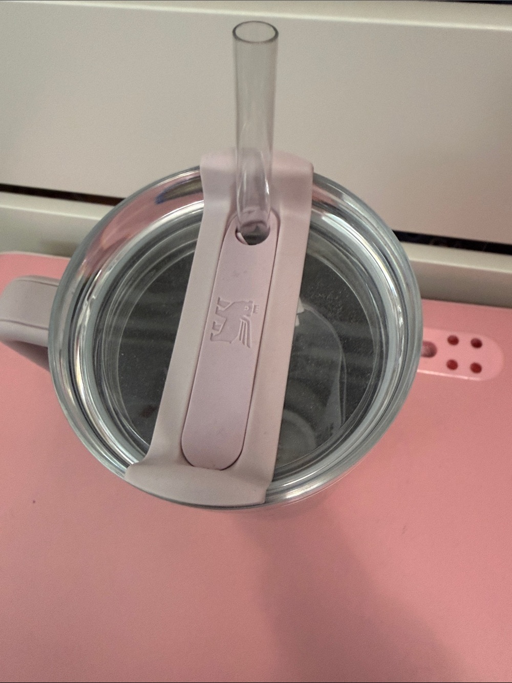 Stanley Pink Travel Tumbler with Handle - Picture 4 of 6